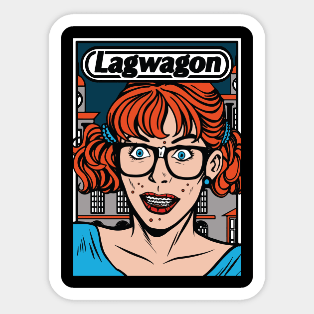 Lagwagon 4 Sticker by Edwin Vezina